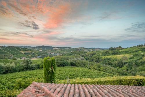 a view from the roof of a house at Cascina Albarella in Canelli