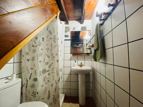 Koupelna v ubytování Casa Rural Furuco