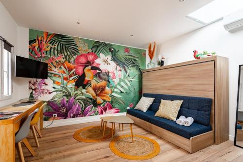 Studio avec Spa Privatif & Terrasse Jungle Dijon Centre