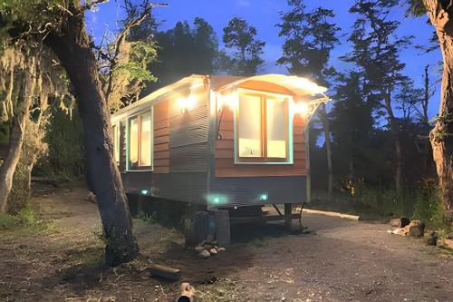 Bygningen som feriehuset ligger i