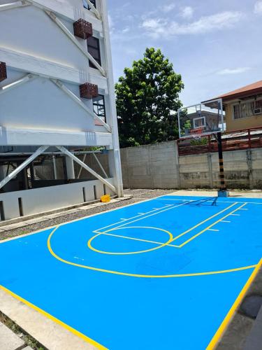 a basketball court on the floor of a building at EuroAsian Royal Oceancrest Mactan in Sudtungan