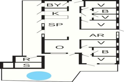 Κάτοψη του 14 person holiday home in Glesborg-By Traum