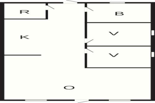 a diagram of a box with four squares at 4 person holiday home in Hovborg-By Traum in Hovborg