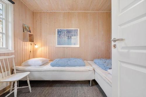 a bedroom with two beds in a room at 2531-Nexo-Pilegardsvejen-29 in Neksø