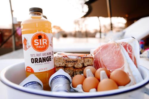 Mad i lodgen eller i nærheden