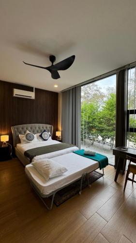 Кровать или кровати в номере Katsetiu Villas
