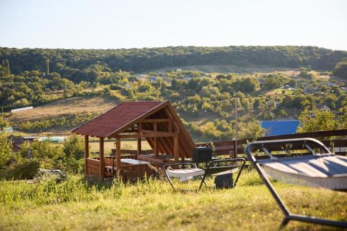 a gazebo sitting on top of a hill at OneLife Retreat 
