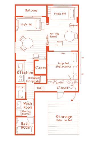 Plano de Lab8 Tokyo - Creative Coliving & Group Stay 6 Minutes to Shibuya Stay Play & Connect