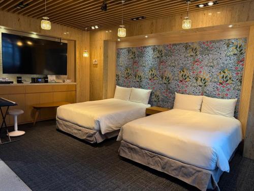 Postel nebo postele na pokoji v ubytování Acube Hotel Dongdaemun