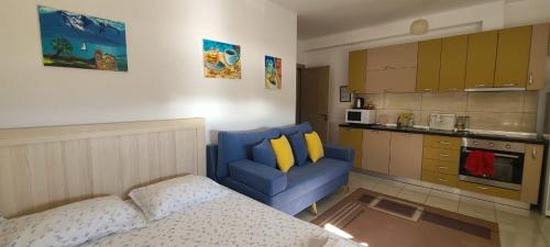 Η κουζίνα ή μικρή κουζίνα στο Sea view studio