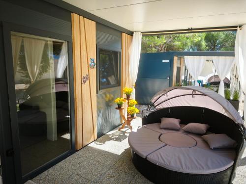 Postel nebo postele na pokoji v ubytování Borka