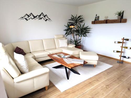 Posezení v ubytování Ferienwohnung Lorenz