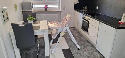 Kuchyň nebo kuchyňský kout v ubytování Ferienwohnung Gani - Kißlegg