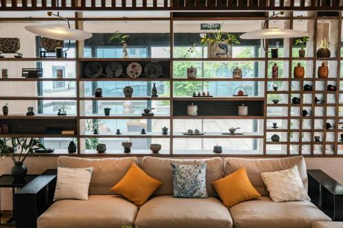 Un lugar para sentarse en Huangshan Huiji Yunge B&B