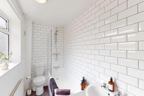 Koupelna v ubytování Sunderland Cosy Cottage
