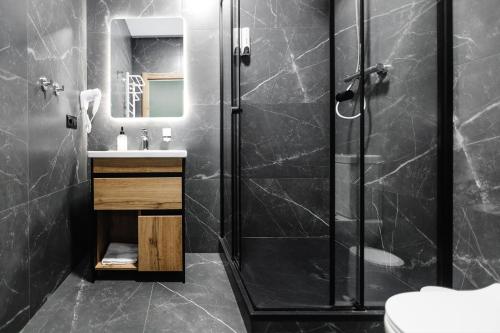 Koupelna v ubytování T7 Aparthotel