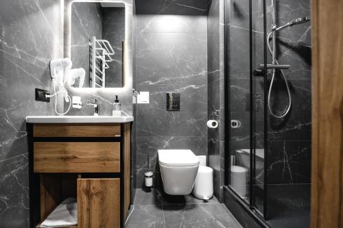 Koupelna v ubytování T7 Aparthotel