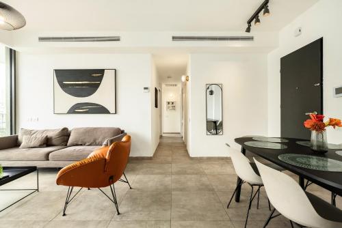 Zona de estar de Luxury 3BR Sea View and Pool