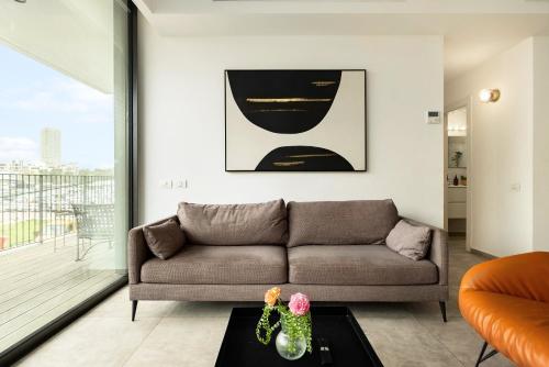Zona de estar de Luxury 3BR Sea View and Pool