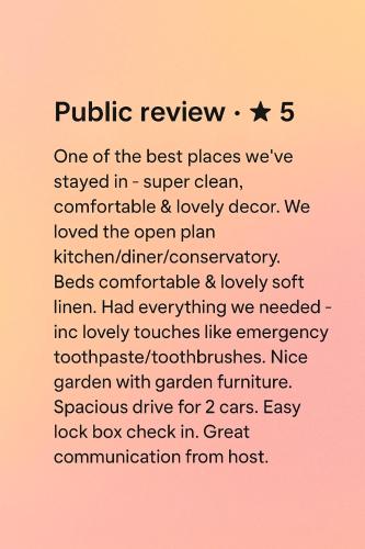 a list of the best places weve stayed in super clean at Danby House Messingham nr Brigg, Blyton, Hibaldstow, Scuthorpe- Ideal for Families, Business, Golfers, Wedding Guests in Messingham
