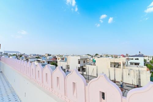 a view of a city from the roof of a building at Harnawa Haveli - A Boutique Heritage Stay in Jaipur
