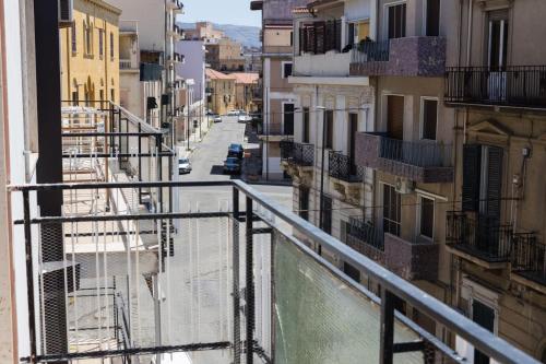 a view of a street from a balcony at Al ventitré in Reggio Calabria