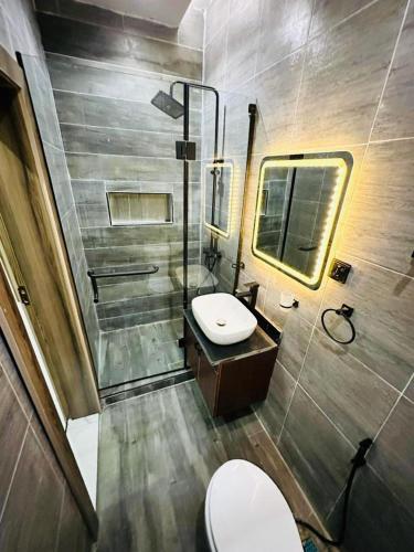 Koupelna v ubytování Nova rise apartments