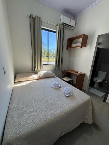 Katil atau katil-katil dalam bilik di Vithor Hotel
