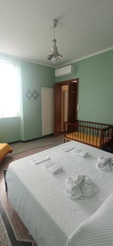 Postel nebo postele na pokoji v ubytování Au Cavettu B&B