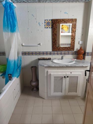 Bilik mandi di Résidence Nesrine Yasmine Hammamet