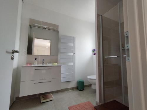 Koupelna v ubytování Chez Cécile