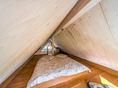 Ένα ή περισσότερα κρεβάτια σε δωμάτιο στο Mountain Apartment Getaway