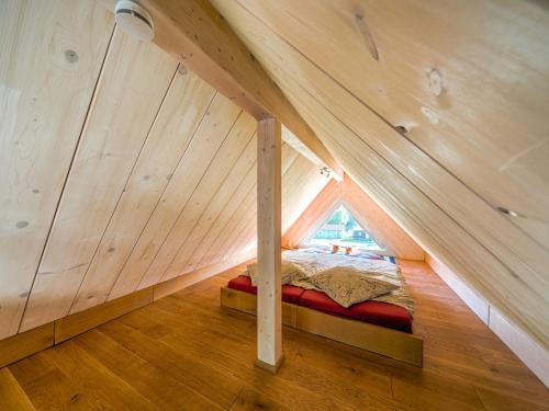 Ένα ή περισσότερα κρεβάτια σε δωμάτιο στο Mountain Apartment Getaway