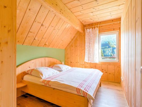 Ένα ή περισσότερα κρεβάτια σε δωμάτιο στο Mountain Apartment Getaway