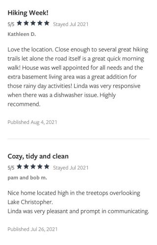 a screenshot of a cell phone screen with a screenshot of a text box at Lake Christopher Cabin in Bryant Pond