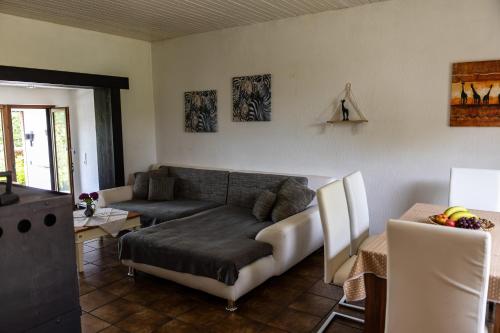 Ruang duduk di Ferienhaus40 Blumenthal