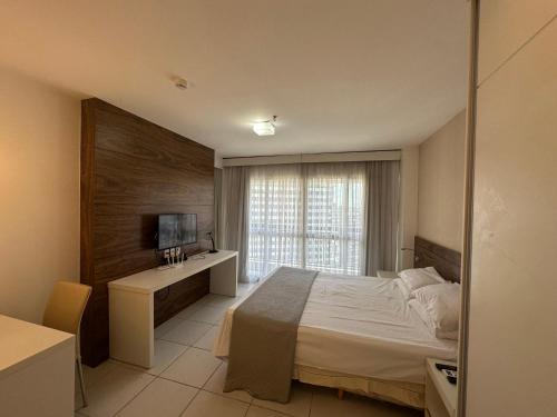 Ένα ή περισσότερα κρεβάτια σε δωμάτιο στο Hplus Vision executive hotel - Flat Particular