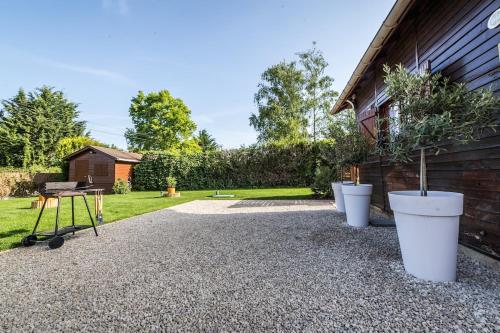 Jardín al aire libre en L'Écrin - Chalet & Spa vue lac