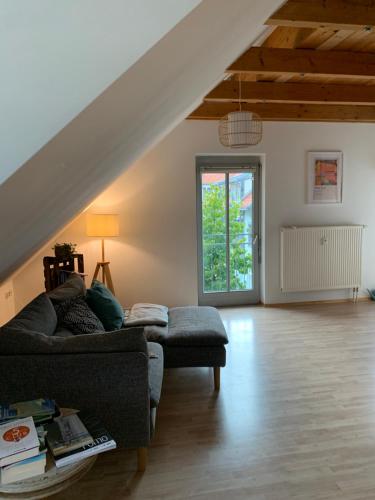 Χώρος καθιστικού στο Private Ferienwohnung im Zentrum von Immenstadt