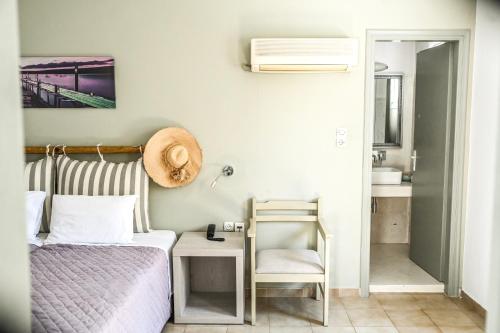 Katil atau katil-katil dalam bilik di Summer Shades Hotel - ex Arkoulis
