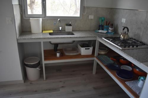 Kuchyň nebo kuchyňský kout v ubytování Mar de Olivillos