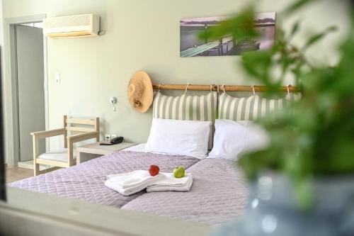 Katil atau katil-katil dalam bilik di Summer Shades Hotel - ex Arkoulis
