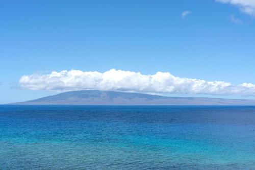 an island in the middle of a large body of water at Mahana by KBM Resorts in Kaanapali