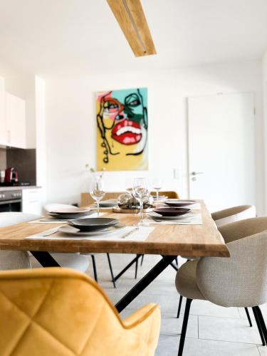 Fotografie z fotogalerie ubytování Ferienwohnung in Ahaus für 6 Gäste mit 2 Bädern und Loggia v destinaci Ahaus
