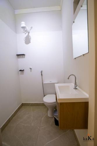 Koupelna v ubytování Hostel Central