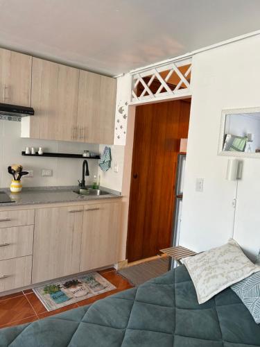 Η κουζίνα ή μικρή κουζίνα στο Reñaca Beach Studio