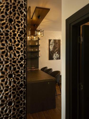 Kuchyň nebo kuchyňský kout v ubytování Apartman Bulevar