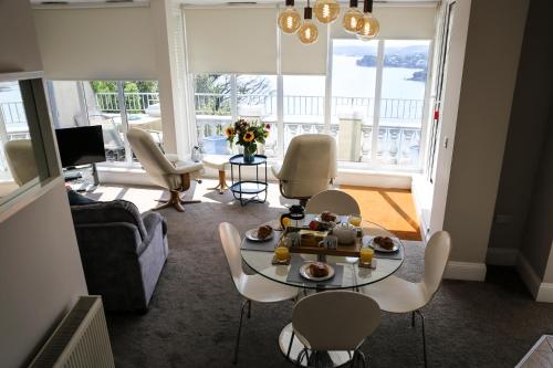 Χώρος καθιστικού στο Beach View suite