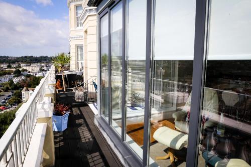 Μπαλκόνι ή βεράντα στο Beach View suite