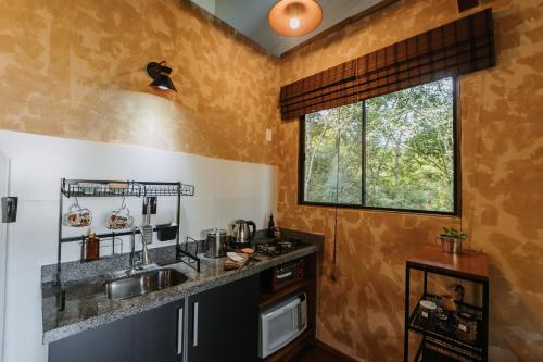 Dapur atau dapur kecil di Vista para o Mar Dunas e Lagoa em Garopaba